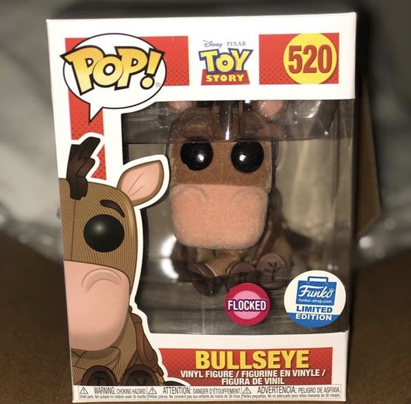 toy story bullseye flocked funko pop
