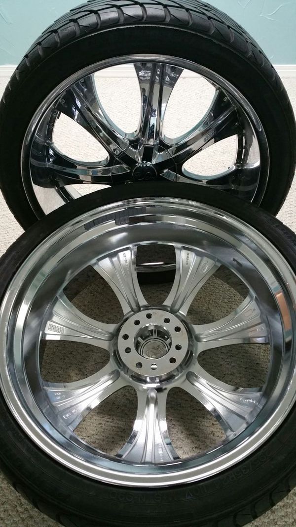 4 set Rims/Tires 24-inch 5 lug universal. Tires:295/35R24 for Sale in ...