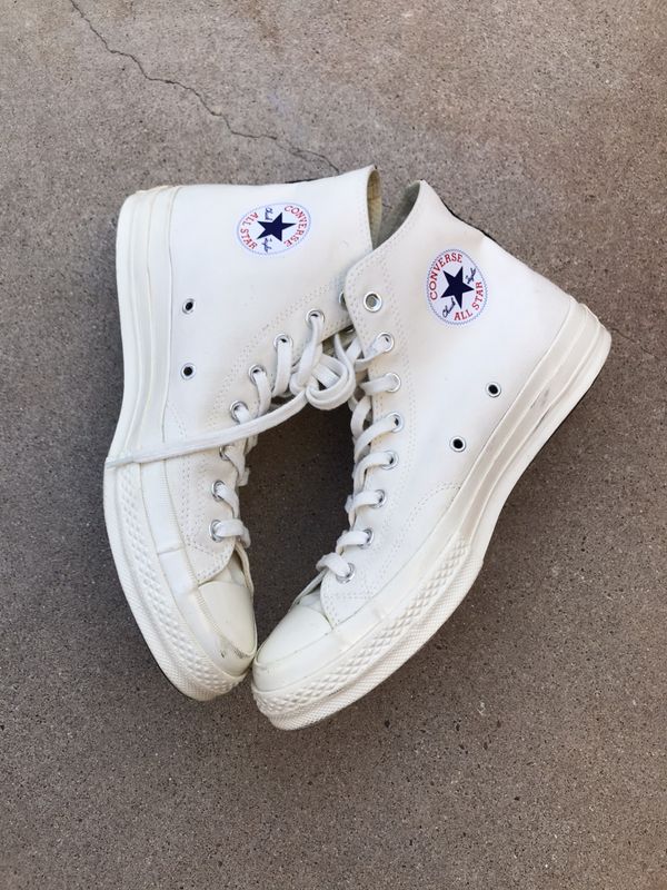 white garcon converse