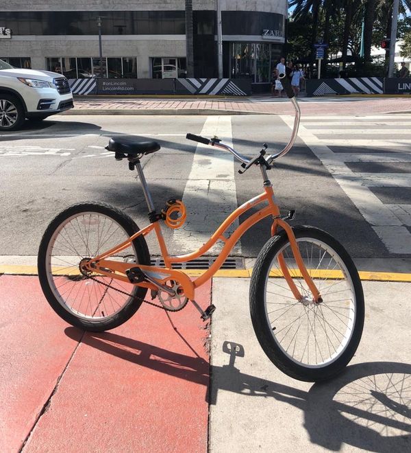 orange cruiser bike
