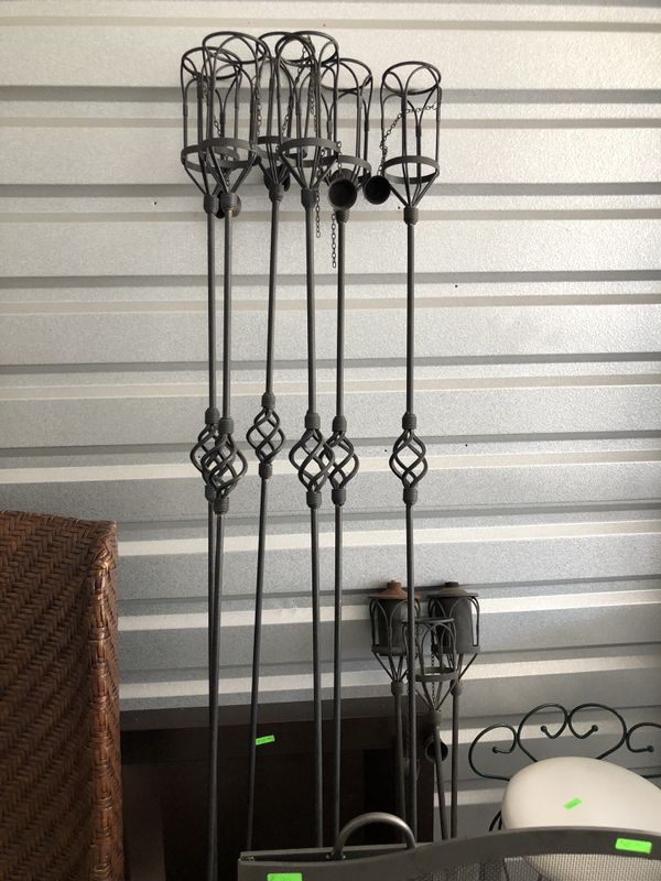 Vintage wrought iron tiki torches for Sale in Granite City, IL OfferUp