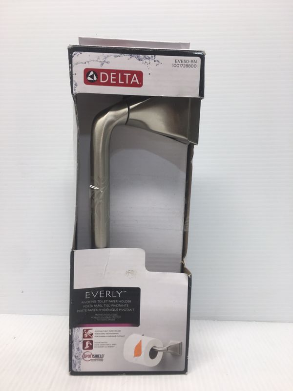 Delta EVE63BN Everly 3Piece Bath Hardware Set with Towel Ring, Toilet