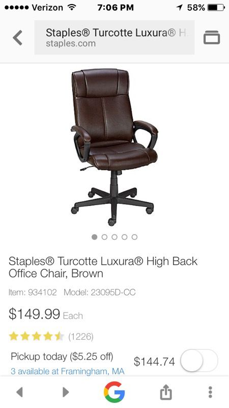 Office Chair Brown Leather For Sale In Richmond Va Offerup
