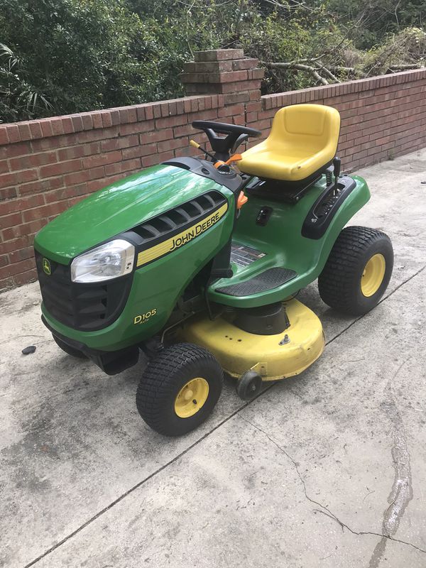 John Deere D105 Hydrostatic Tractor 42 Inch Riding Lawn Mower For Sale