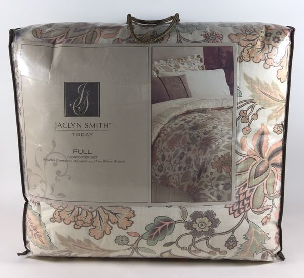 Jaclyn Smith Today Full Comforter Set Tranquility Floral Bed Cover