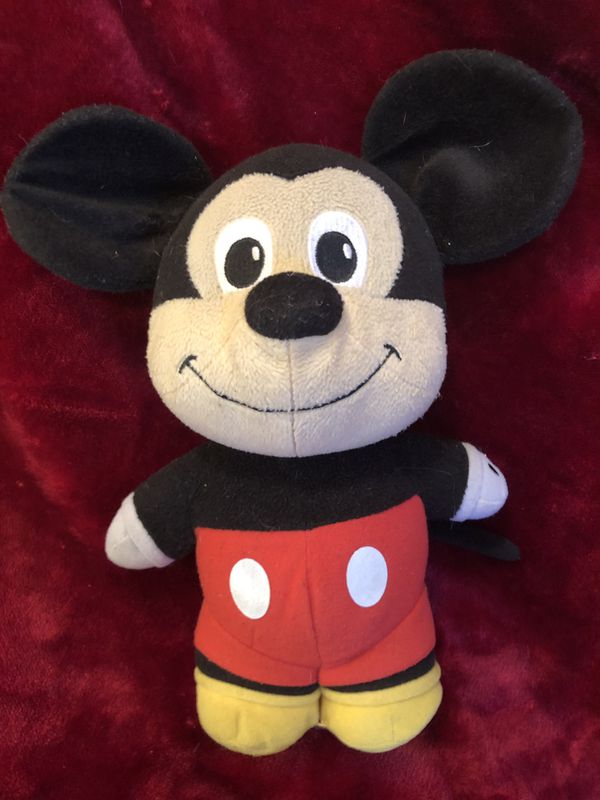 Talking Mattel Disney Mickey Mouse plush doll 10.5” tall! Mickey Mouse