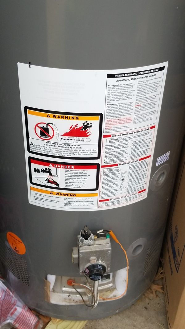 New 55 gallon gas water heater for Sale in Mesquite, TX - OfferUp