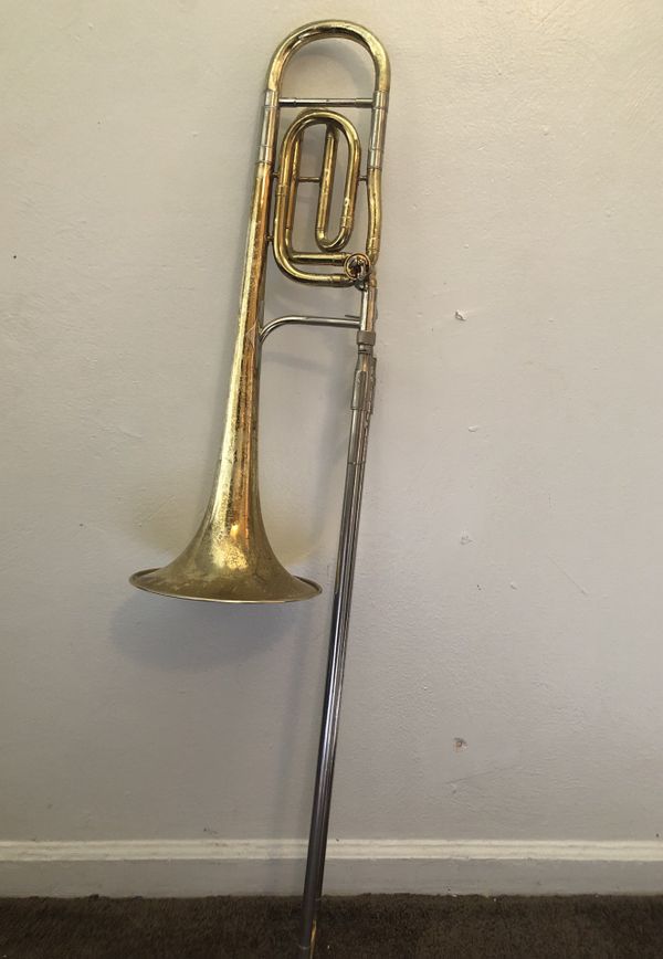 A used 4B king trombone with new slide savers for Sale in Norfolk, VA