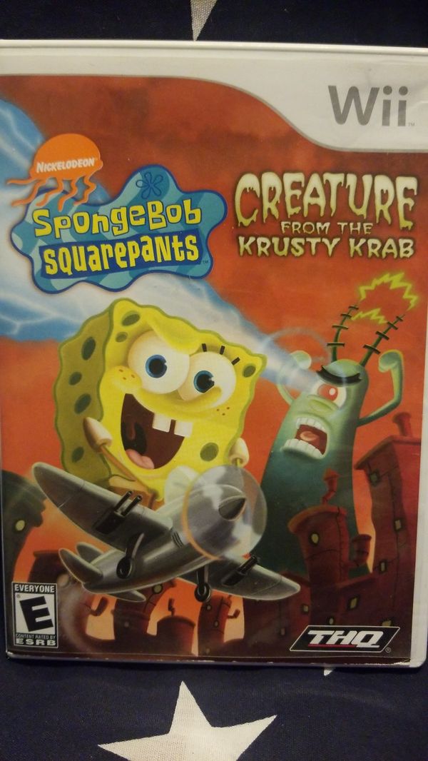 Nickelodeon Spongebob Squarepants: Creature From The Krusty Krab (Wii ...