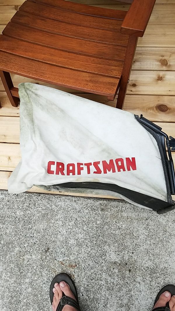 Grass catcher bag for a 22" front drive craftsman signature series