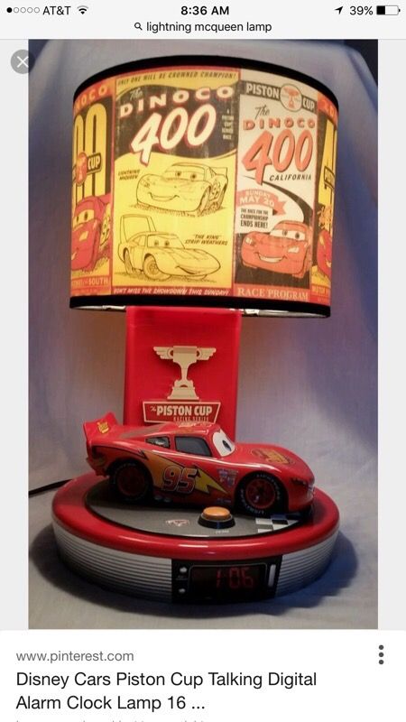 Disney Pixar Cars Lightning Mcqueen Talking Lamp For In Manteca 25sold