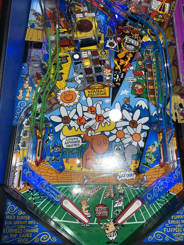 Rocky and Bullwinkle pinball Machine by Data East for Sale in Anaheim