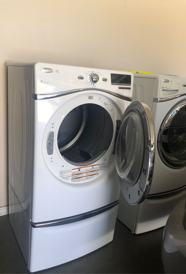 Whirlpool Duet washer electric dryer set with pedestals for Sale in