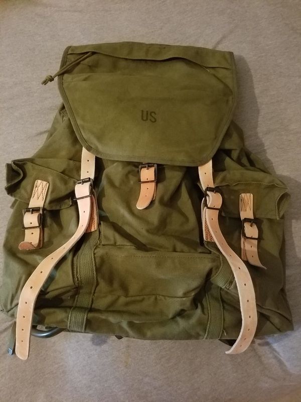 Us army M1952 type 1 canvas rucksack 1963 Vietnam era rangers special ...