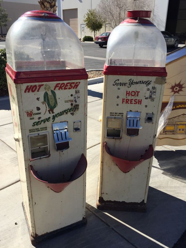 1940's vintage T&C Co. "Popcorn Sez" coin operated popcorn vending