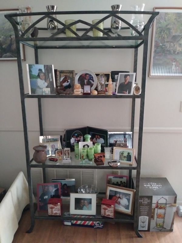 Metal What Not Shelf With Glass Shelves For In Las Vegas Nv Metal What Not Shelf With Glass Shelves Las Vegas