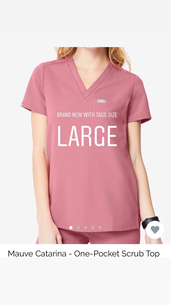 mauve jogger scrubs
