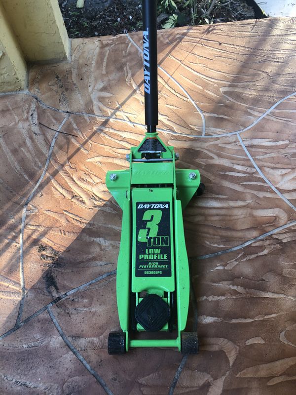 Daytona 3 ton low profile steel professional floor jack with rapid pump