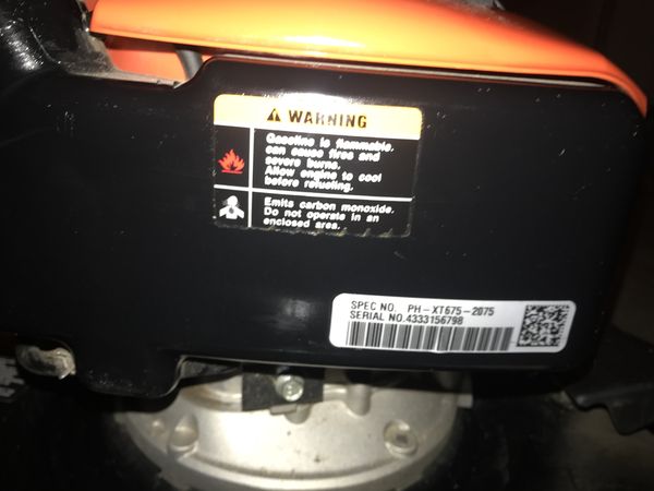 kohler xt675 lawn mower