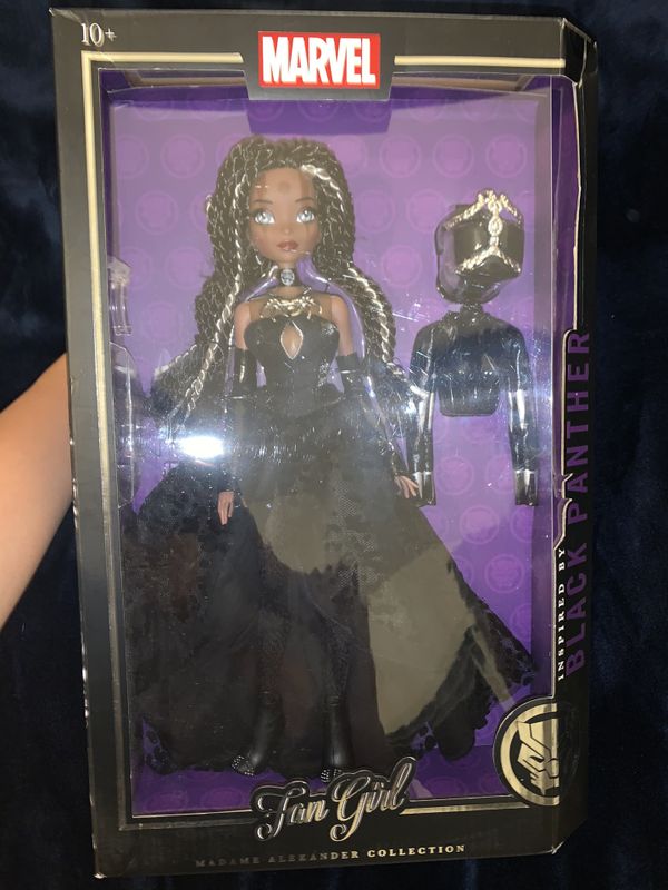 marvel fan girl dolls black panther