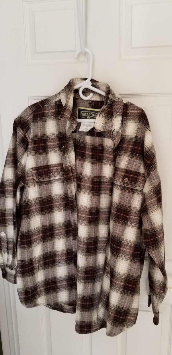 field and stream heavy flannel shirt