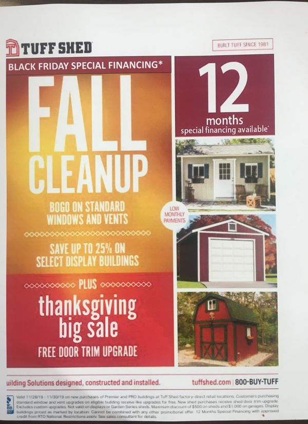 Tuff Shed Black Friday Sale! for Sale in Phoenix, AZ - OfferUp