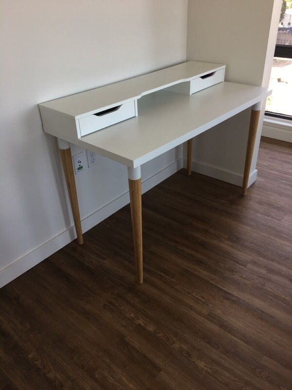 IKEA Linnmon/Hilver Desk w/Alex Drawer Unit and Swivel Chair for Sale