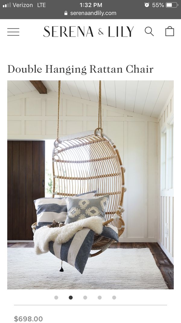 2 Serena Lily Double Hanging Rattan Chair For In Los Angeles Open In The Continue To Mobile Website