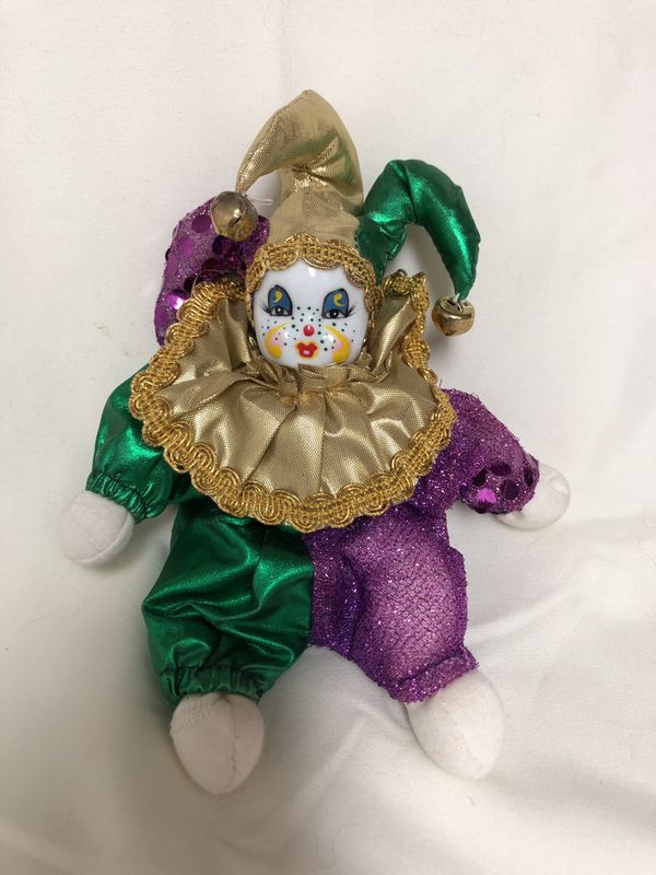 ceramic clown doll