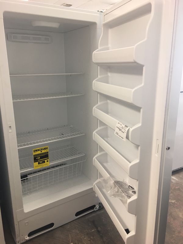 Kenmore brand new scratch and dent upright freezer with 1 Year Warranty