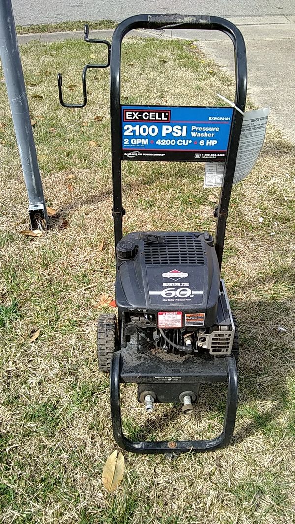 Ex Cell Pressure Washer Exwgv2121 Manual