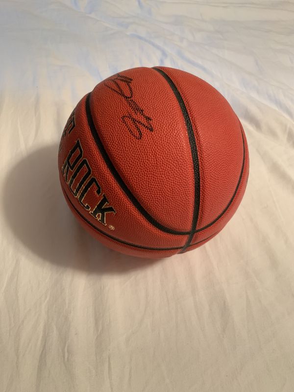 lebron autographed basketball