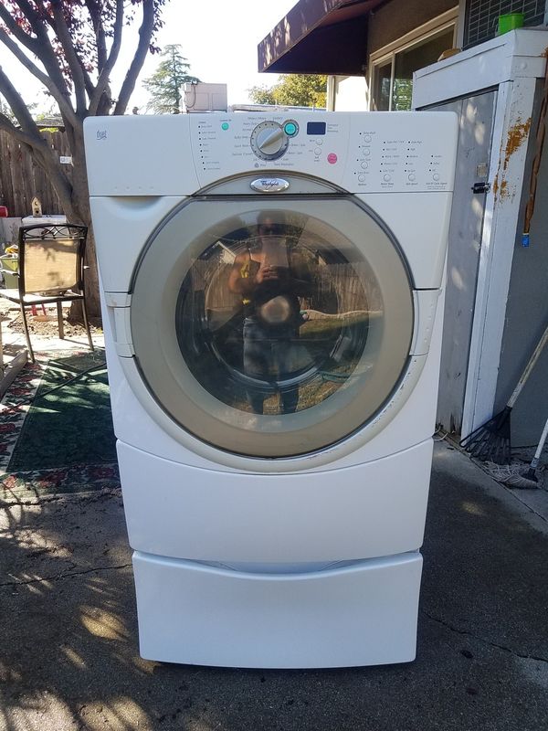 whirlpool duet washer and dryer set with pedestals for Sale in Woodland