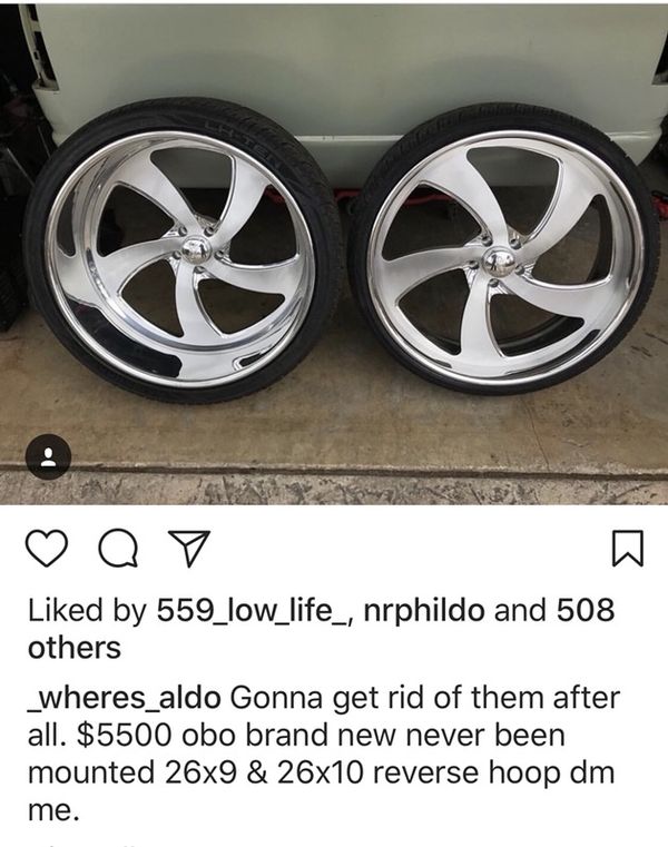 Intro wheels 26x10 for Sale in Parlier, CA OfferUp