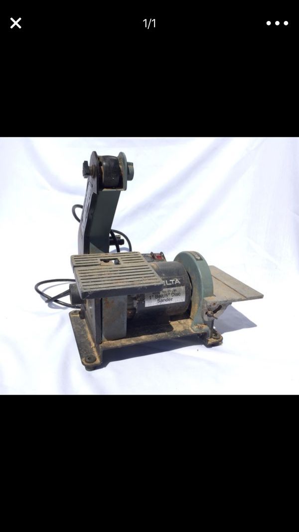 Delta 1" Belt Sander With 5" Disc Table Top Sander Combo for Sale in