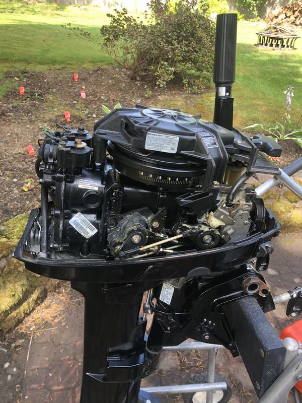 8 HP Mercury outboard motor, long 20” shaft 2 stroke for Sale in ...