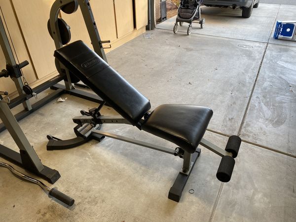 Nautilus Squat Rack And Workout Bench With Nautilus Weight Set ️ For 