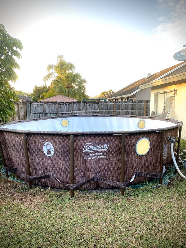 how to put up a coleman above ground pool