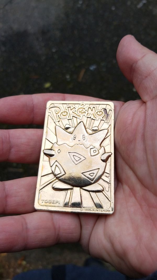 1999 nintendo gold pokemon cards