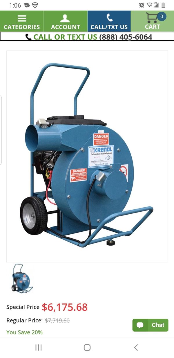 Krendl GV180 Insulation Removal Vacuum for Sale in Chesapeake, VA OfferUp