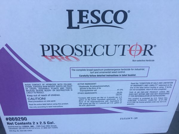 Lesco Prosecutor Herbicide Weed Killer Professional Grade 2 5 Gallon