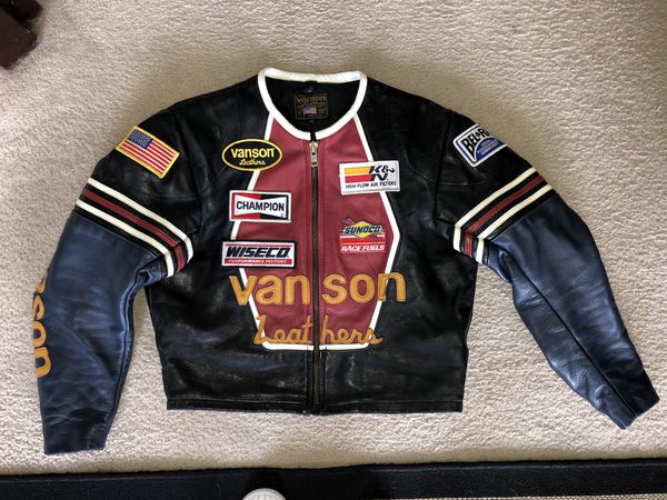 Vanson “Star” Leather Motorcycle jacket for Sale in Glen Burnie, MD ...