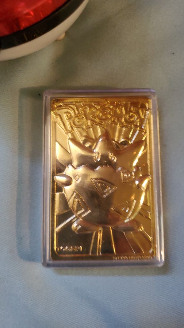 23 karat gold pokemon card pikachu