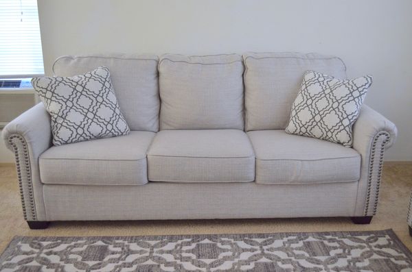 Ashley Furniture Farouh Sofa, Love seat, Accent Pillows and Rug for