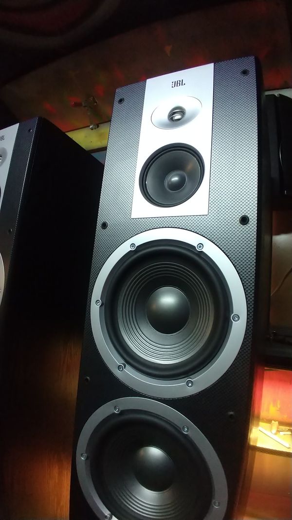 JBL Stadium tower speakers armed with dual bass Makin 8 inch drivers