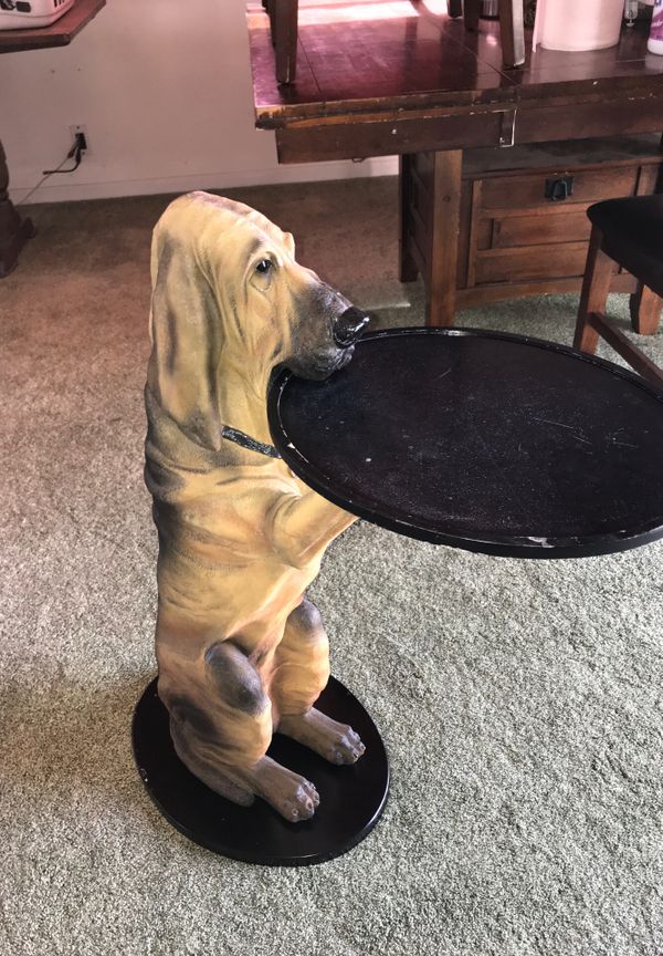 dog butler statue for sale