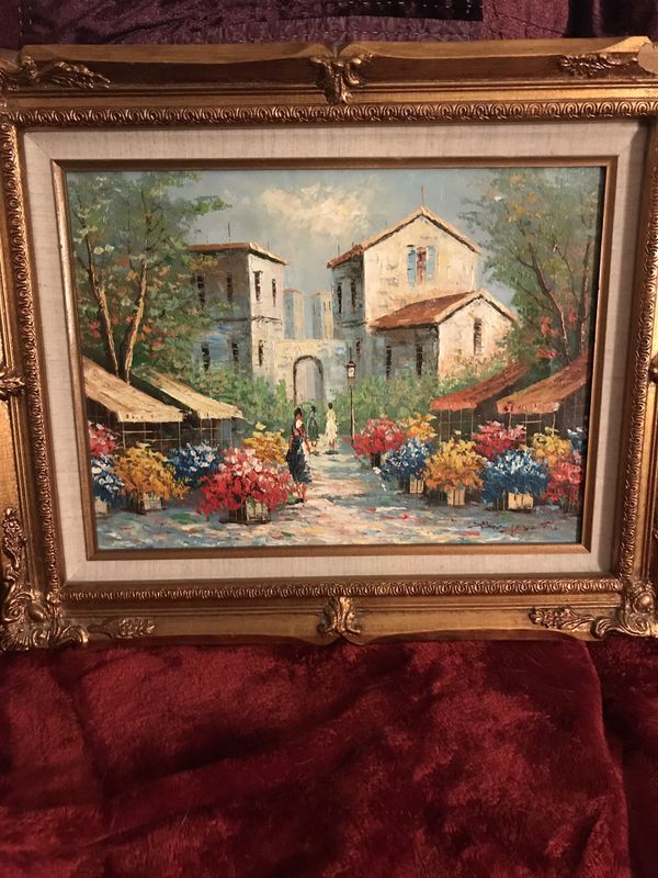 Emery Dalton oil painting nicely framed and beautiful colors. for Sale ...