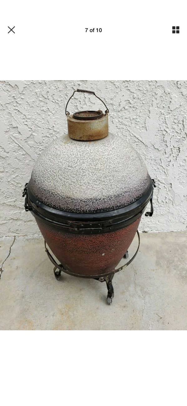 Original Japanese Imperial Kamado BBQ Smoker Grill & Cooker 5 with