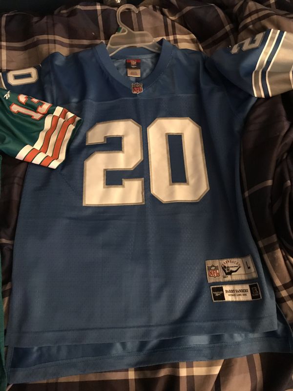 Throwback Barry Sanders Jersey Detroit Lions Kids XL for Sale in Maple