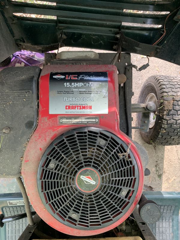 Craftsman 15 5 hp briggs turbo cooled platinum automatic hydro tractor
